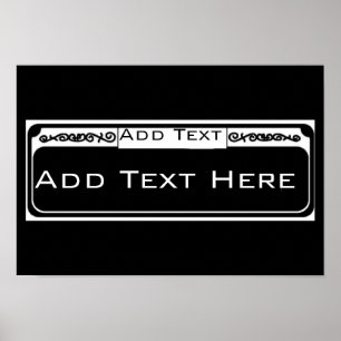 Blank Street Sign, Templet  French Quarter Poster ポスター