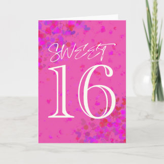 Blank Sweet 16 Birthday Card カード