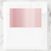 Blank Template Create Your Own Elegant Rose Gold 長方形シール (バッグ)