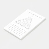 Blank Ternary Plot- Science Note Post-Its ポストイット (アングル)