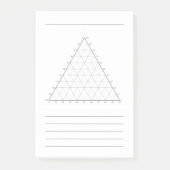 Blank Ternary Plot- Science Note Post-Its ポストイット (正面)