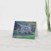 Blank Viking Trail Cabin Notecard カード (正面)