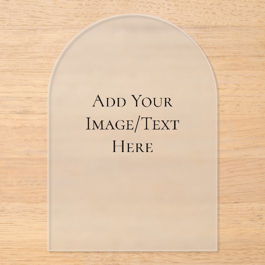 Blank Wedding Templates | Elegant Customizable  アクリル招待状 (正面)