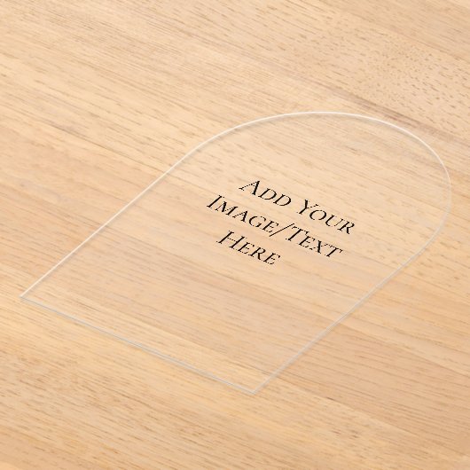 Blank Wedding Templates | Elegant Customizable アクリル招待状 (レイダウン)