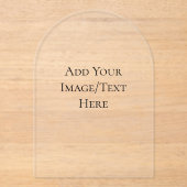 Blank Wedding Templates | Elegant Customizable  アクリル招待状 (正面)