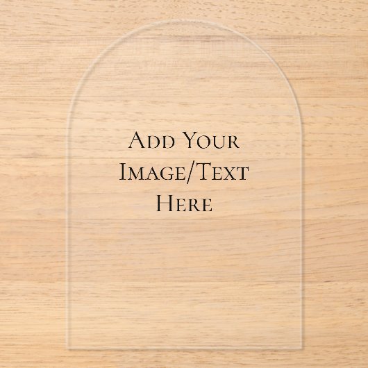 Blank Wedding Templates | Elegant Customizable  アクリル招待状 (正面)