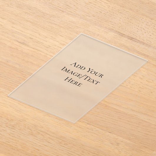 Blank Wedding Templates | Elegant Customizable  アクリル招待状 (レイダウン)