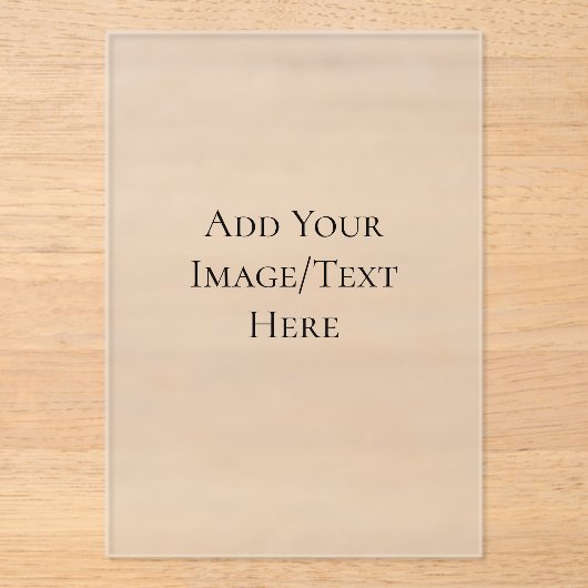 Blank Wedding Templates | Elegant Customizable アクリル招待状 (正面)