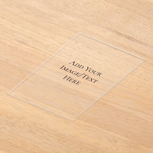 Blank Wedding Templates | Elegant Customizable  アクリル招待状 (レイダウン)