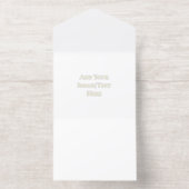 Blank Wedding Templates | Elegant Customizable  オールインワン招待状 (内側)