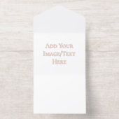 Blank Wedding Templates | Elegant Customizable  オールインワン招待状 (内側)