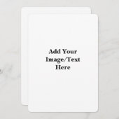 Blank Wedding Templates | Elegant Customizable  招待状 (正面/裏面)