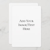 Blank Wedding Templates | Elegant Customizable  招待状 (正面/裏面)