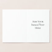 Blank Wedding Templates | Elegant Customizable  箔カード (内部)