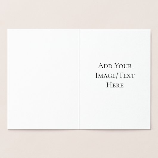 Blank Wedding Templates | Elegant Customizable  箔カード (内部)