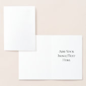 Blank Wedding Templates | Elegant Customizable  箔カード (ディスプレー)