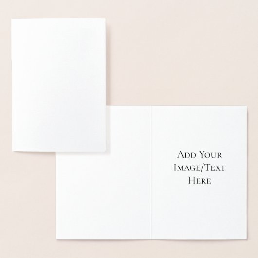 Blank Wedding Templates | Elegant Customizable  箔カード (ディスプレー)