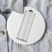 Blank white round tin bottle for olive oil, motor 缶バッジ (インサイチュ)