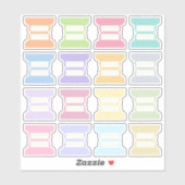 Blank Writable Index Tabs Journal Divider Foldable シール (シート)