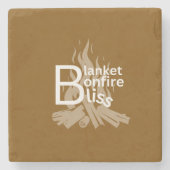 "Blanket bonfire bliss" Coaster  ストーンコースター (正面)
