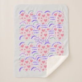 Blanket "Everyday is Caturday" Pawsitive vibes  シェルパブランケット