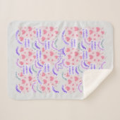 Blanket "Everyday is Caturday" Pawsitive vibes  シェルパブランケット (正面(横))