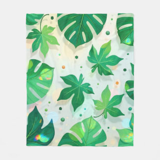 Blanket Hojas al Alba フリースブランケット