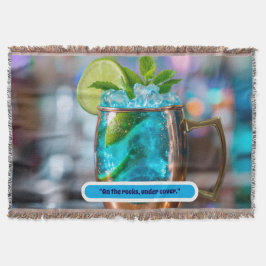 Blanket throw with cocktail  スローブランケット