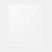 blanket white solid color trendy フリースブランケット (正面)