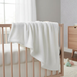 blanket white solid color trendy フリースブランケット