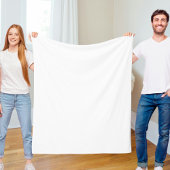blanket white solid color trendy フリースブランケット
