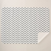 blanket zigzag geometric シェルパブランケット (正面(横))