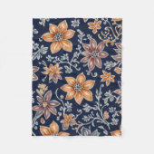 Blankets with batik pattern フリースブランケット (正面)