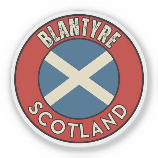 Blantyre, Scotland シール (正面)