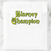 Blarney Champion白い長方形ステッカー 長方形シール (バッグ)