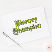 Blarney Champion白い長方形ステッカー 長方形シール (封筒)