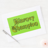 Blarney Champion緑の長方形ステッカー 長方形シール (封筒)