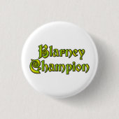 Blarney Champion 白 小ボタン 缶バッジ (正面)
