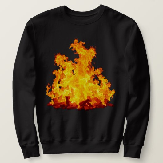 Blasing Fire Men's Basicスウェットシャツ スウェットシャツ (デザイン正面)