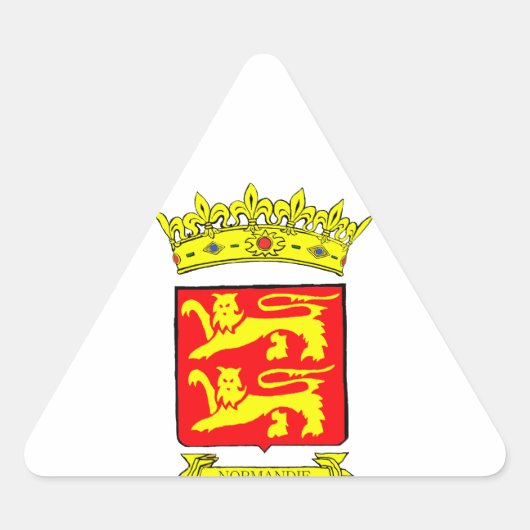 BLASON NORMANDIE 三角形シール (正面)