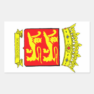 BLASON NORMANDIE 長方形シール