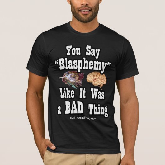 Blasphemy Basic Bella Canvas Tシャツ (正面)