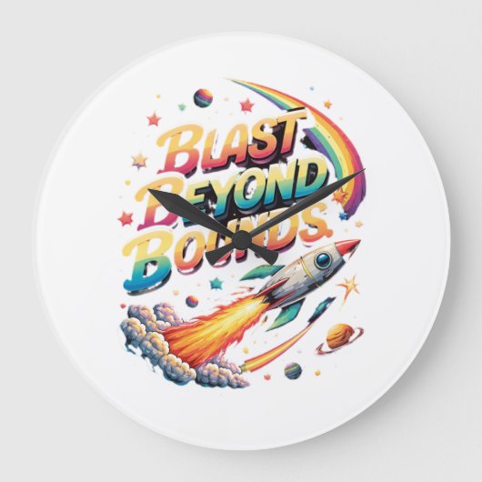 BLAST BEYOND Bounds Clock  ラージ壁時計 (正面)