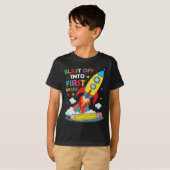 Blast Off Into 1st Grade First Day Of School  Tシャツ (正面フル)