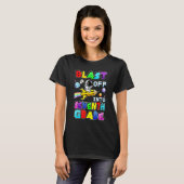 Blast Off Into Seventh Grade Astronaut Gamer Space Tシャツ (正面フル)