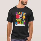 Blast Off Into Third Grade First Day Of School 3r Tシャツ (正面)