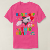 Blast Off Into Third Grade Rocket Outer Space Back Tシャツ (デザイン正面)