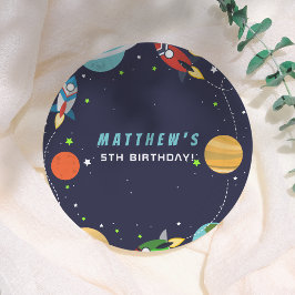 Blast Off! Outer Space Birthday Party ペーパープレート