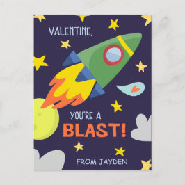 Blast Off | Postcard Size Valentine's Day Card シーズンポストカード