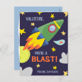 Blast Off | Postcard Size Valentine's Day Card シーズンポストカード (正面/裏面)